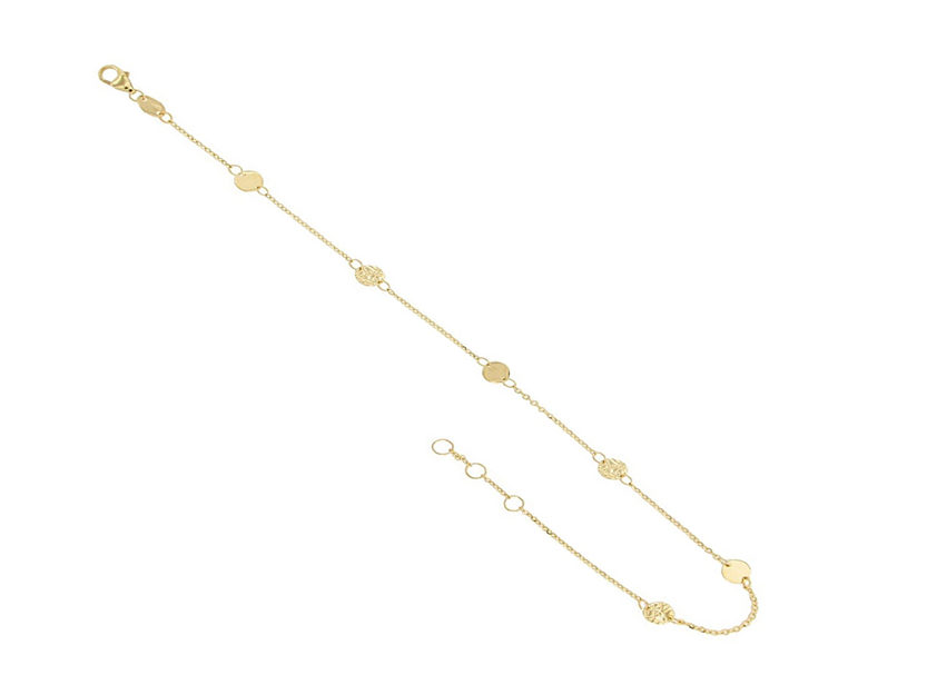 Žluté zlato nánožník s DESTIČKAMI 24,5-26cm